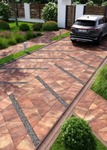 Сучасна бруківка плитка Парма антік