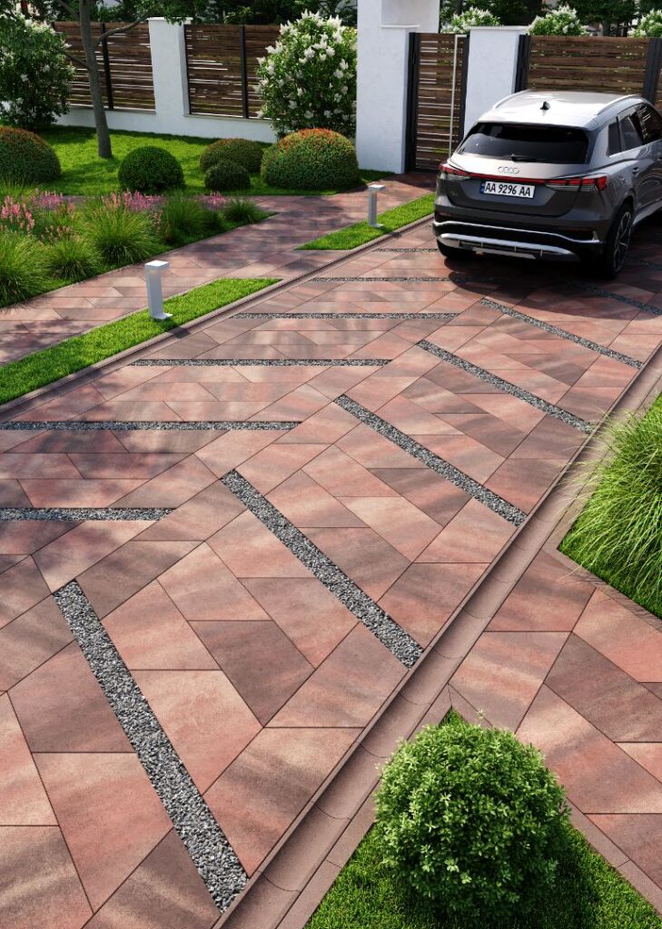 Сучасна бруківка плитка Парма Антік-Б