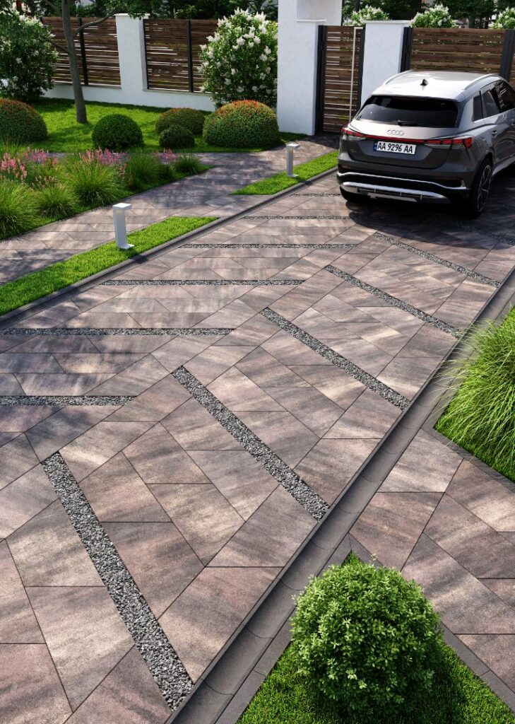 Сучасна бруківка плитка Парма кобальт