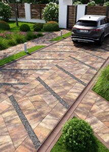 Сучасна бруківка плитка Парма променада