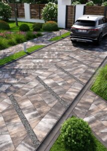 Сучасна бруківка плитка Парма шоколад