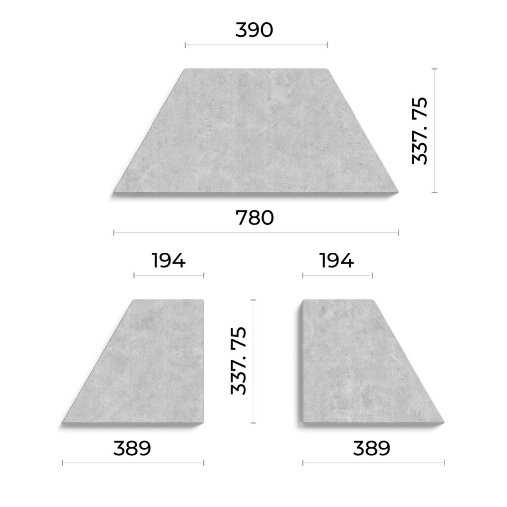 Сучасна бруківка - Плитка Парма 8 см розміри