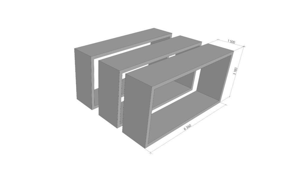 Елемент Модульного Будинку, бетонний