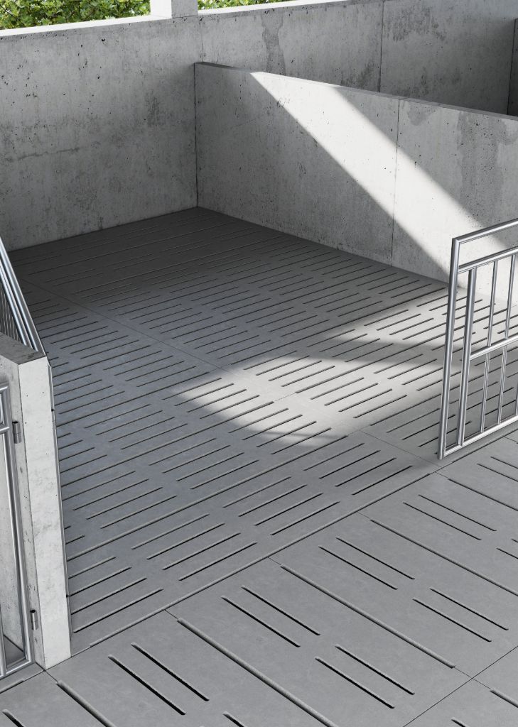 Бетонна щелева підлога