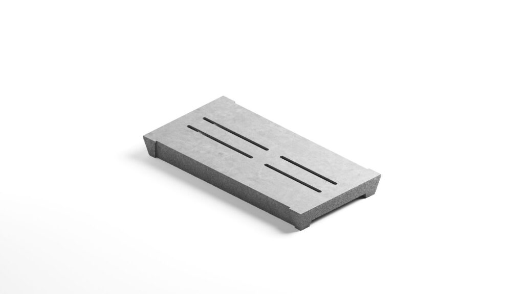 Бетонна щелева підлога 4 щілини