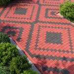 Бруківка Мозайїка колір Червоний