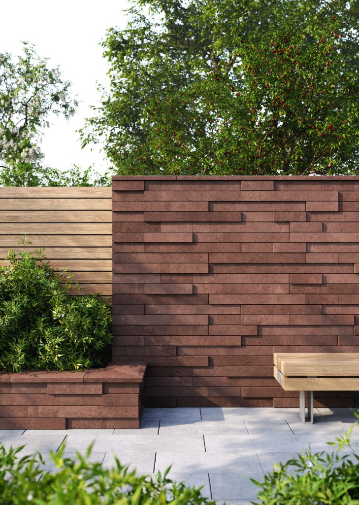 Огорожа Slim 3-D Колір Коричневий